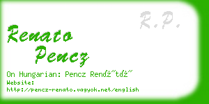 renato pencz business card